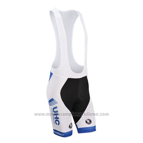 2014 Abbigliamento Ciclismo UHC Bianco e Celeste Manica Corta e Salopette
